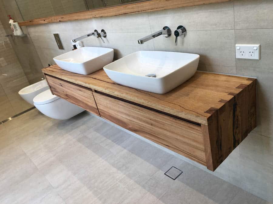 Floating Timber Bathroom Vanity