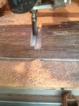 Cutting joints to attach bench seat legs