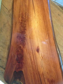 timber slab table top