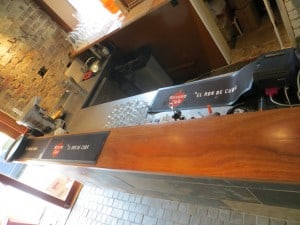 Wood bar top