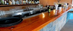 Timber bar top