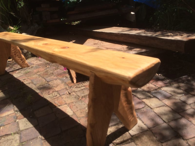 Outdoor timber bench seat