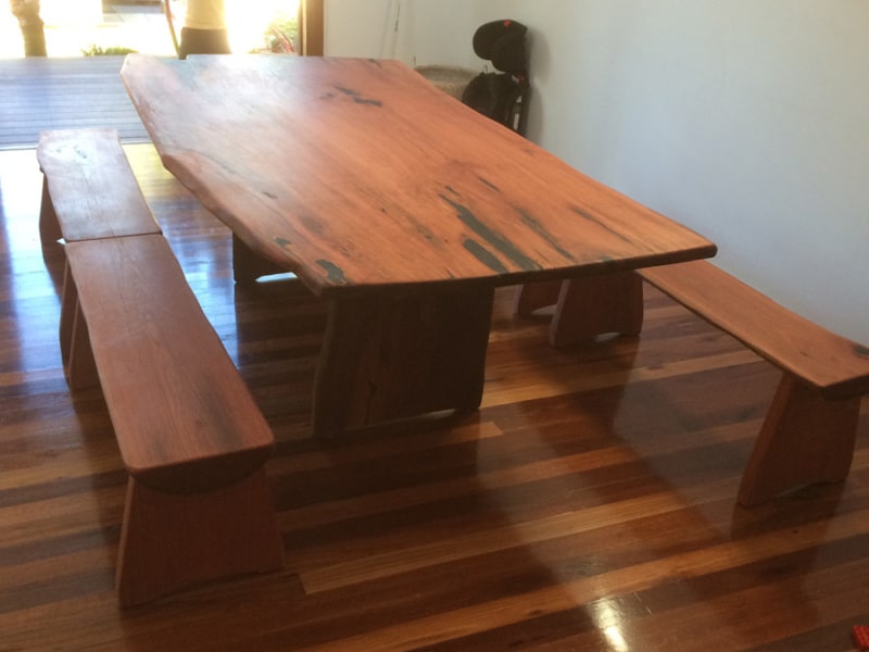 hardwood dining table
