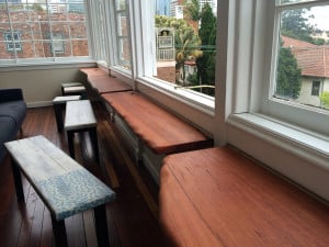 Timber folding table top