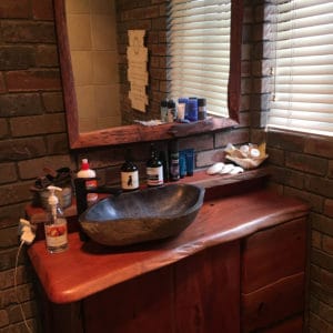 single bowl timber vanity