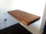 Blackbutt floating shelf with no visible brackets