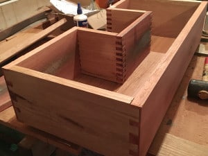 Solid timber vanity drawer