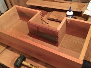 Timber bathroom vanity