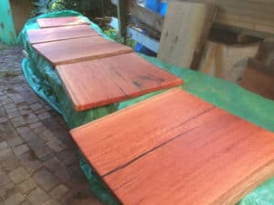 Solid timber table top