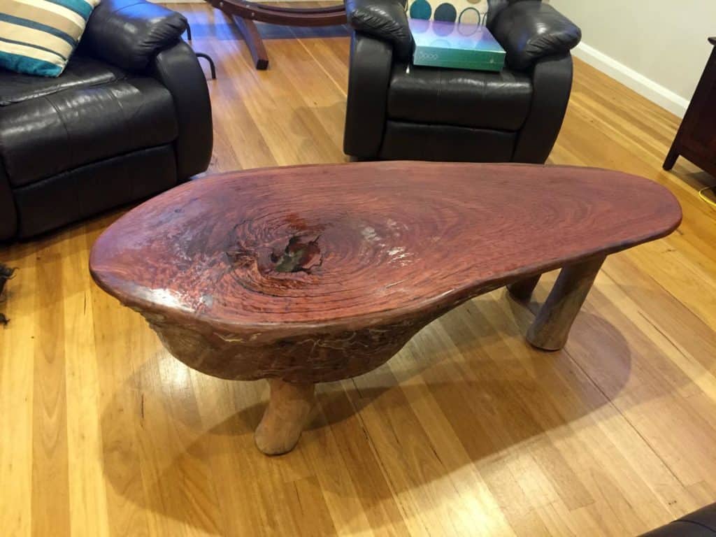 live edge coffee table