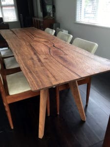 natural edge dining table