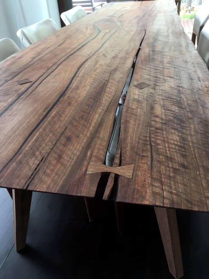 rustic live edge dining table