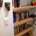 Solid Timber Book Shelves
