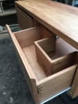 Timber vanity drawer