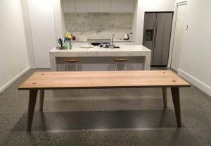 Timber dining table