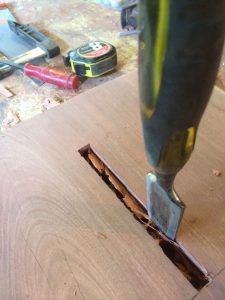 Dining table base construction