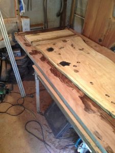 Benchtop centre section being assembled