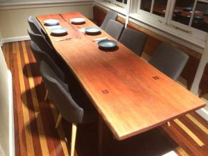 Long live edge dining table