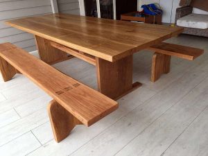 Timber bench seats