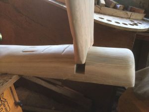 Hardwood bench seat