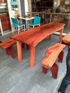 Outdoor bench seating