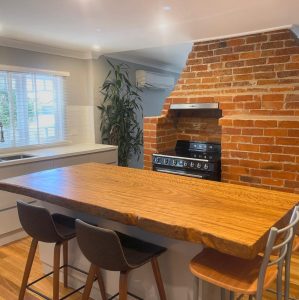 Large timber kitchen island top